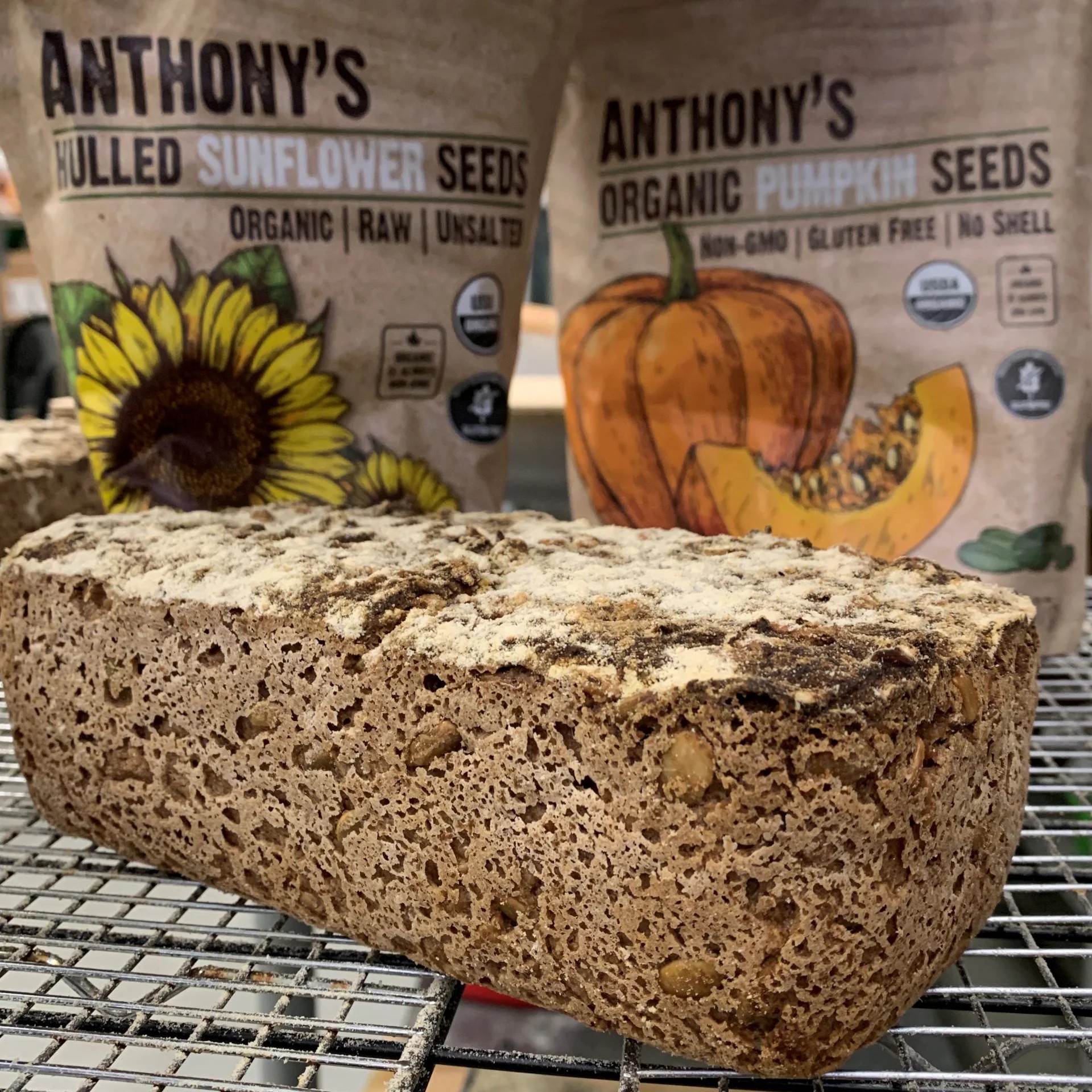 Dark 'n Seedy GF Sourdough